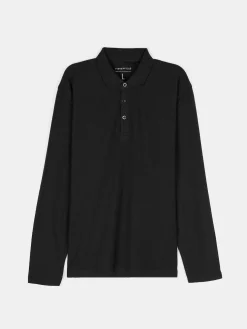 GATE Pikietowa koszulka polo z długim rękawem| Koszulki·Koszulki Z Długim Rękawem|Koszulki·Basic Koszulki I Podkoszulki