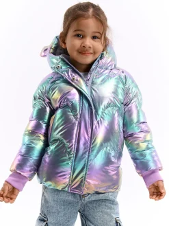 GATE Pikowana holograficzna kurtka zimowa|Dzieci Dziewczynki·Kurtki I Płaszcze