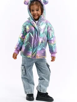 GATE Pikowana holograficzna kurtka zimowa|Dzieci Dziewczynki·Kurtki I Płaszcze