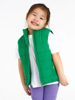 GATE Pikowana kamizelka dziewczęca z kieszeniami|Dzieci Dziewczynki·Kurtki I Płaszcze