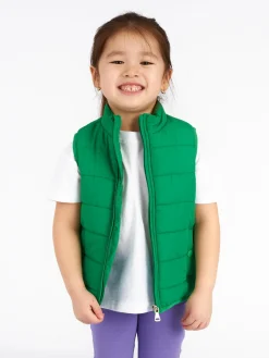 GATE Pikowana kamizelka dziewczęca z kieszeniami|Dzieci Dziewczynki·Kurtki I Płaszcze