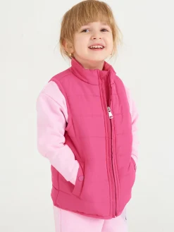 GATE Pikowana kamizelka dziewczęca z kieszeniami|Dzieci Dziewczynki·Kurtki I Płaszcze