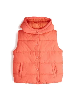 GATE Pikowana kamizelka z kapturem|Dzieci Dziewczynki·Kurtki I Płaszcze