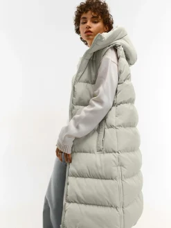 GATE Pikowana kamizelka zimowa z kapturem| Kurtki I Płaszcze·Kamizelki|Kurtki I Płaszcze·Pikowana Kurtka