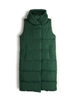 GATE Pikowana kamizelka zimowa z kapturem| Kurtki I Płaszcze·Kamizelki|Kurtki I Płaszcze·Pikowana Kurtka