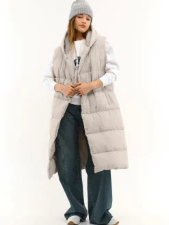 GATE Pikowana kamizelka zimowa z kapturem| Kurtki I Płaszcze·Kamizelki|Kurtki I Płaszcze·Pikowana Kurtka