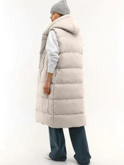 GATE Pikowana kamizelka zimowa z kapturem| Kurtki I Płaszcze·Kamizelki|Kurtki I Płaszcze·Pikowana Kurtka