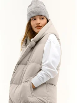 GATE Pikowana kamizelka zimowa z kapturem| Kurtki I Płaszcze·Kamizelki|Kurtki I Płaszcze·Pikowana Kurtka