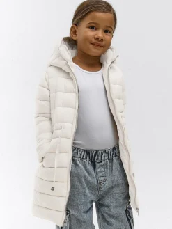 GATE Pikowana kurtka przejściowa z kapturem na suwak dla dziewczynek|Dzieci Dziewczynki·Kurtki I Płaszcze