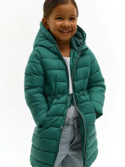 GATE Pikowana kurtka przejściowa z kapturem na suwak dla dziewczynek|Dzieci Dziewczynki·Kurtki I Płaszcze