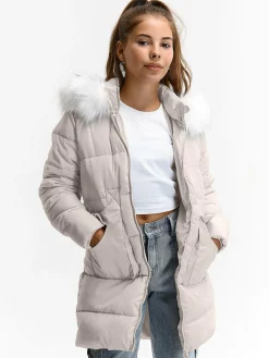 GATE Pikowana kurtka z kapturem|Dzieci Dziewczynki·Kurtki I Płaszcze