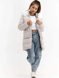 GATE Pikowana kurtka z kapturem|Dzieci Dziewczynki·Kurtki I Płaszcze