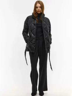 GATE Pikowana kurtka zimowa z paskiem| Kurtki I Płaszcze·Kurtki Zimowe|Kurtki I Płaszcze·Pikowana Kurtka