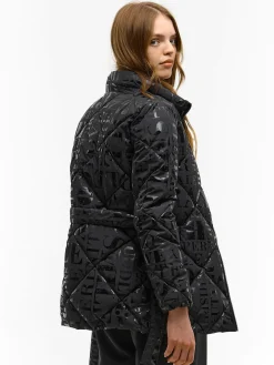 GATE Pikowana kurtka zimowa z paskiem| Kurtki I Płaszcze·Kurtki Zimowe|Kurtki I Płaszcze·Pikowana Kurtka