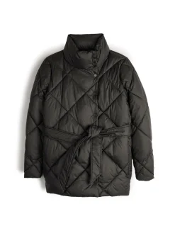 GATE Pikowana kurtka zimowa z paskiem| Kurtki I Płaszcze·Kurtki Zimowe|Kurtki I Płaszcze·Pikowana Kurtka