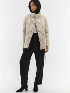 GATE Pikowana kurtka zimowa z paskiem| Kurtki I Płaszcze·Kurtki Zimowe|Kurtki I Płaszcze·Pikowana Kurtka