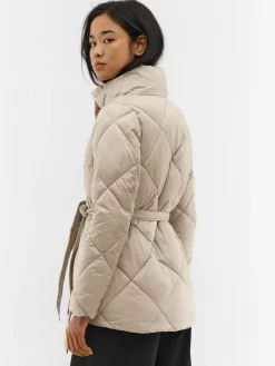 GATE Pikowana kurtka zimowa z paskiem| Kurtki I Płaszcze·Kurtki Zimowe|Kurtki I Płaszcze·Pikowana Kurtka