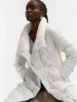 GATE Pikowana kurtka zimowa z paskiem| Kurtki I Płaszcze·Kurtki Zimowe|Kurtki I Płaszcze·Pikowana Kurtka