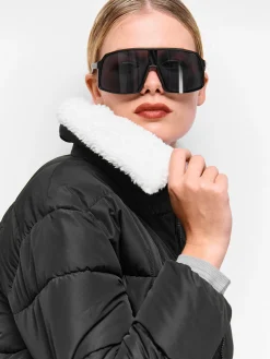 GATE Pikowana kurtka zimowa ze sztucznym futerkiem| Kurtki I Płaszcze·Kurtki Zimowe|Kurtki I Płaszcze·Pikowana Kurtka