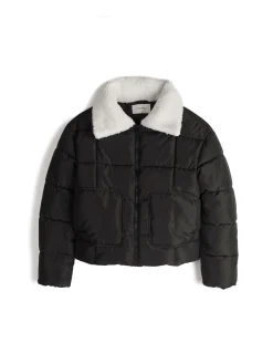 GATE Pikowana kurtka zimowa ze sztucznym futerkiem| Kurtki I Płaszcze·Kurtki Zimowe|Kurtki I Płaszcze·Pikowana Kurtka