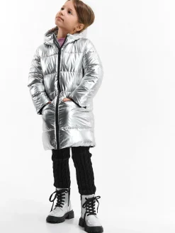 GATE Pikowana metaliczna kurtka zimowa|Dzieci Dziewczynki·Kurtki I Płaszcze