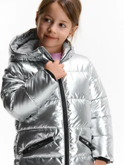 GATE Pikowana metaliczna kurtka zimowa|Dzieci Dziewczynki·Kurtki I Płaszcze