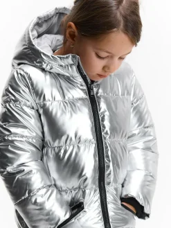 GATE Pikowana metaliczna kurtka zimowa|Dzieci Dziewczynki·Kurtki I Płaszcze