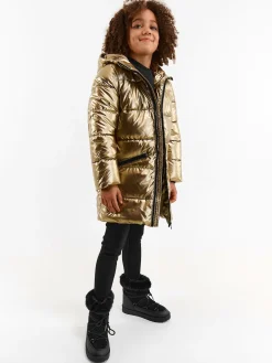 GATE Pikowana metaliczna kurtka zimowa|Dzieci Dziewczynki·Kurtki I Płaszcze