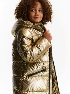 GATE Pikowana metaliczna kurtka zimowa|Dzieci Dziewczynki·Kurtki I Płaszcze