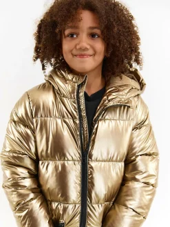 GATE Pikowana metaliczna kurtka zimowa|Dzieci Dziewczynki·Kurtki I Płaszcze