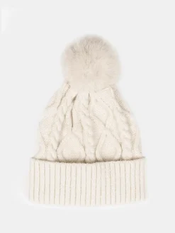 GATE Pleciona czapka z pomponem| Akcesoria·Czapki|Kategorie·Czapki ☀️