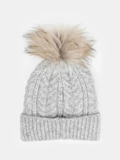 GATE Pleciona czapka z pomponem| Akcesoria·Czapki|Kategorie·Czapki ☀️
