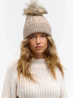 GATE Pleciona czapka z pomponem| Akcesoria·Czapki|Kategorie·Czapki ☀️