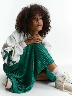 GATE Plisowana spódnica midi| Kategorie·Spódnice ☀️