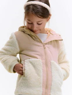 GATE Pluszowa kurtka z kapturem|Dzieci Dziewczynki·Kurtki I Płaszcze