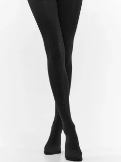 GATE Pończochy nylonowe z kryształkami 140 DEN| Bielizna·Rajstopy|Akcesoria·Pończochy