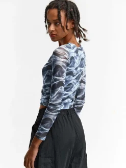 GATE Połączony top z siateczki| Koszulki I Topy·Topy|Koszulki I Topy·Crop Top ☀️