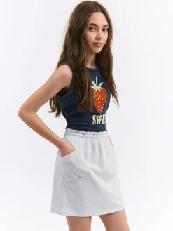 GATE Podstawowa spódnica dresowa|Dzieci Dziewczynki·Spódnice ☀️