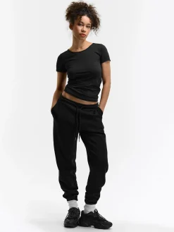 GATE Podstawowe spodnie dresowe z drapaną wewnętrzną stroną| Spodnie·Spodnie Dresowe