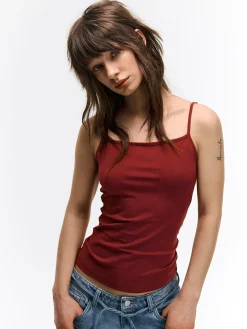 GATE Podstawowy elastyczny top na ramiączkach| Koszulki I Topy·Podkoszulki ☀️