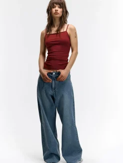 GATE Podstawowy elastyczny top na ramiączkach| Koszulki I Topy·Podkoszulki ☀️