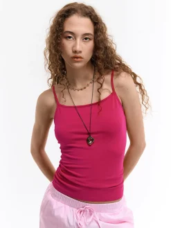 GATE Podstawowy elastyczny top na ramiączkach| Koszulki I Topy·Podkoszulki ☀️