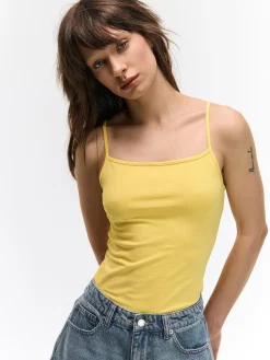 GATE Podstawowy elastyczny top na ramiączkach| Koszulki I Topy·Podkoszulki ☀️