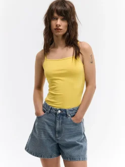 GATE Podstawowy elastyczny top na ramiączkach| Koszulki I Topy·Podkoszulki ☀️