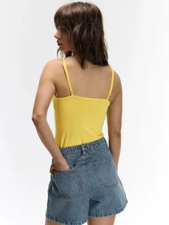 GATE Podstawowy elastyczny top na ramiączkach| Koszulki I Topy·Podkoszulki ☀️