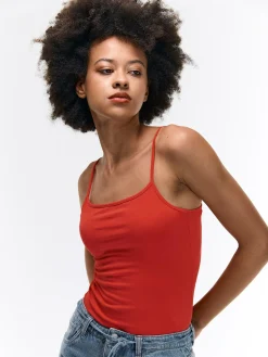 GATE Podstawowy elastyczny top na ramiączkach| Koszulki I Topy·Podkoszulki ☀️