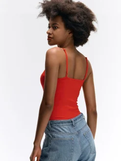 GATE Podstawowy elastyczny top na ramiączkach| Koszulki I Topy·Podkoszulki ☀️