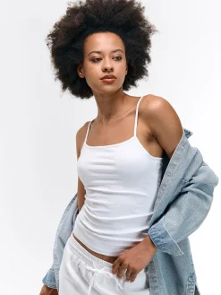 GATE Podstawowy elastyczny top na ramiączkach| Koszulki I Topy·Podkoszulki ☀️