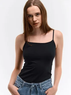 GATE Podstawowy elastyczny top na ramiączkach| Koszulki I Topy·Podkoszulki ☀️