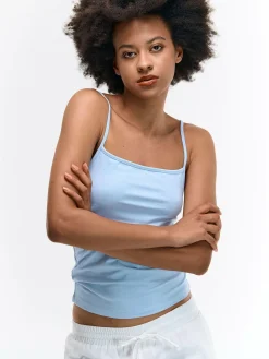 GATE Podstawowy elastyczny top na ramiączkach| Koszulki I Topy·Podkoszulki ☀️